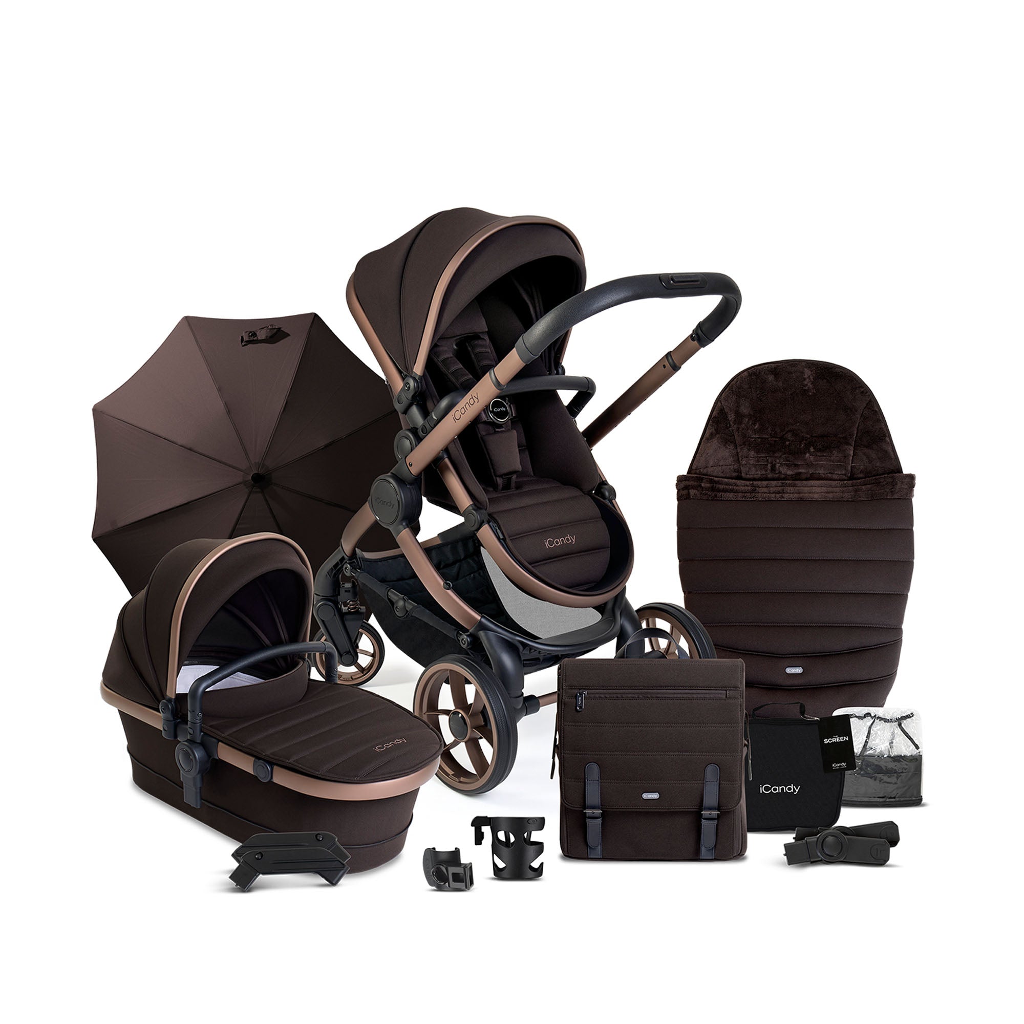 iCandy Piece Pushchair Carrycot Bundle Chelsea Baby
