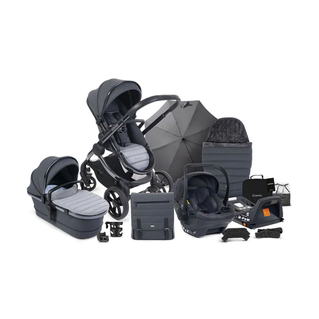 iCandy Peach 7 Pushchair and Carrycot Complete Car Seat Bundle - Truffle