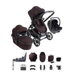 iCandy Peach 8 Pushchair Complete Car Seat Bundle - Coffee Bean