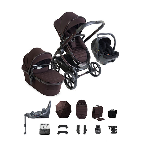 iCandy Peach 8 Pushchair Complete Car Seat Bundle - Coffee Bean