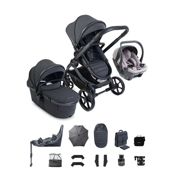 iCandy Peach 8 Pushchair Complete Car Seat Bundle - Grey