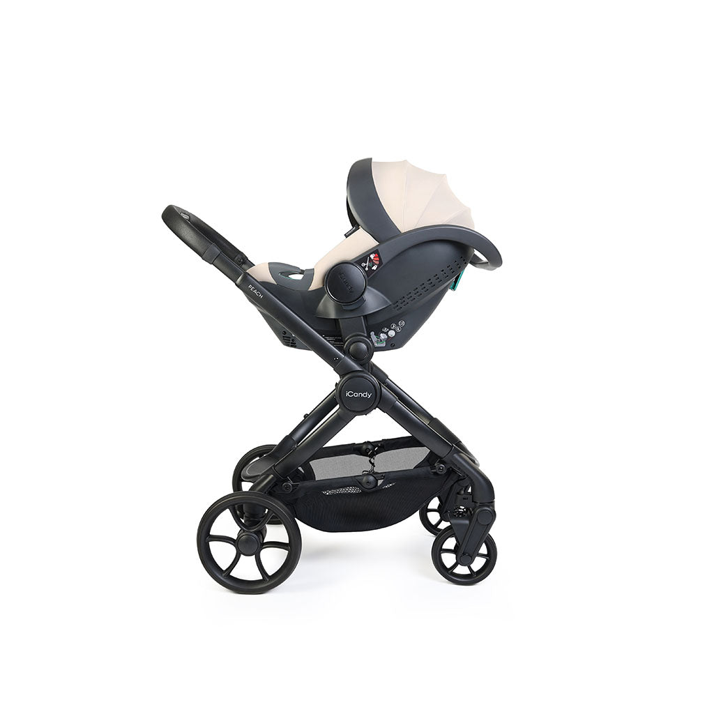 iCandy Peach 8 Pushchair Complete Car Seat Bundle - Taupe