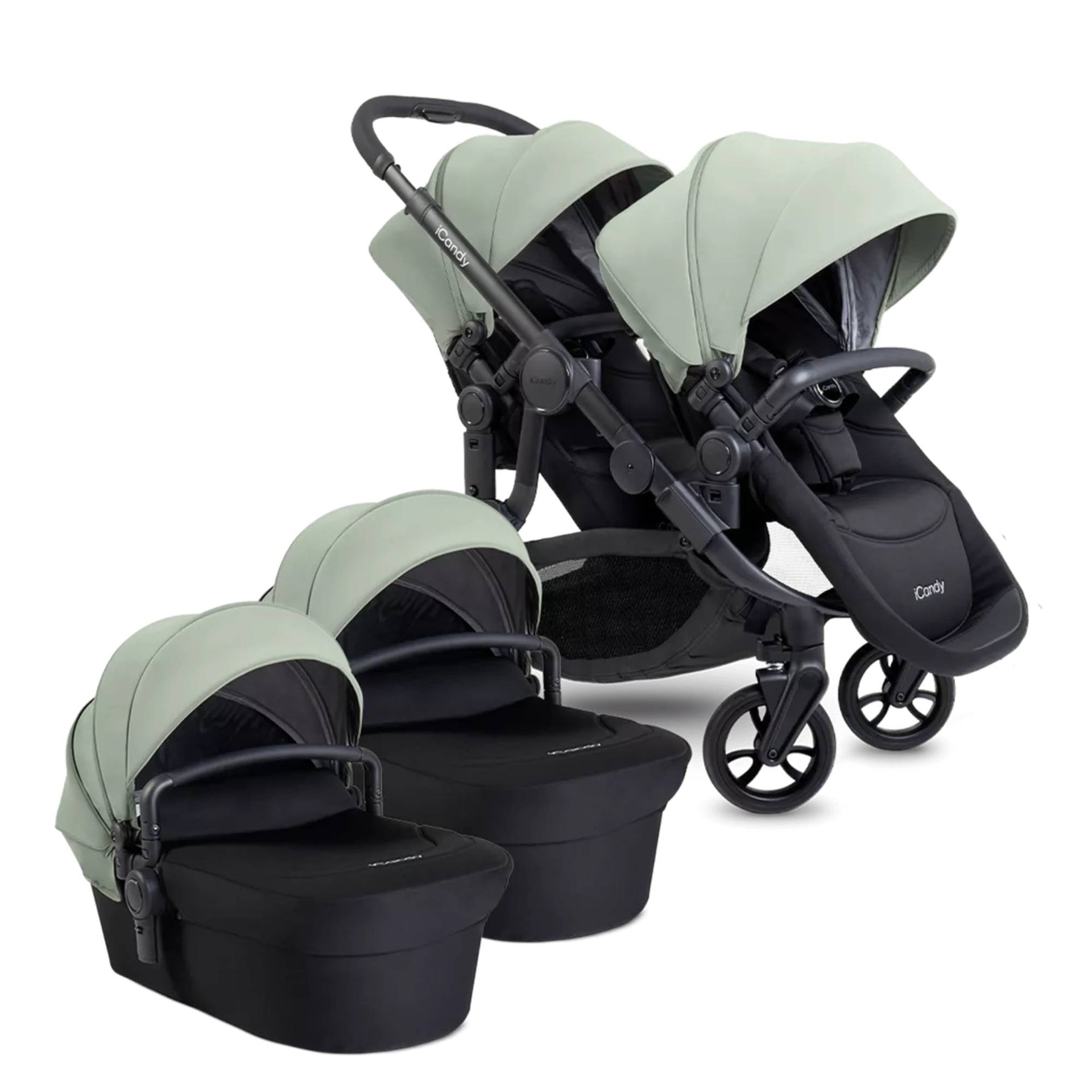 iCandy Orange 4 Twin Pushchair Bundle - Chelsea Baby