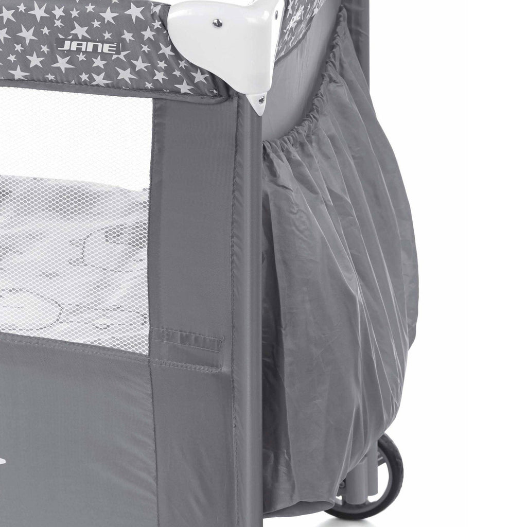 Jane Duo Level Travel Cot and Toy Bar - Chelsea Baby