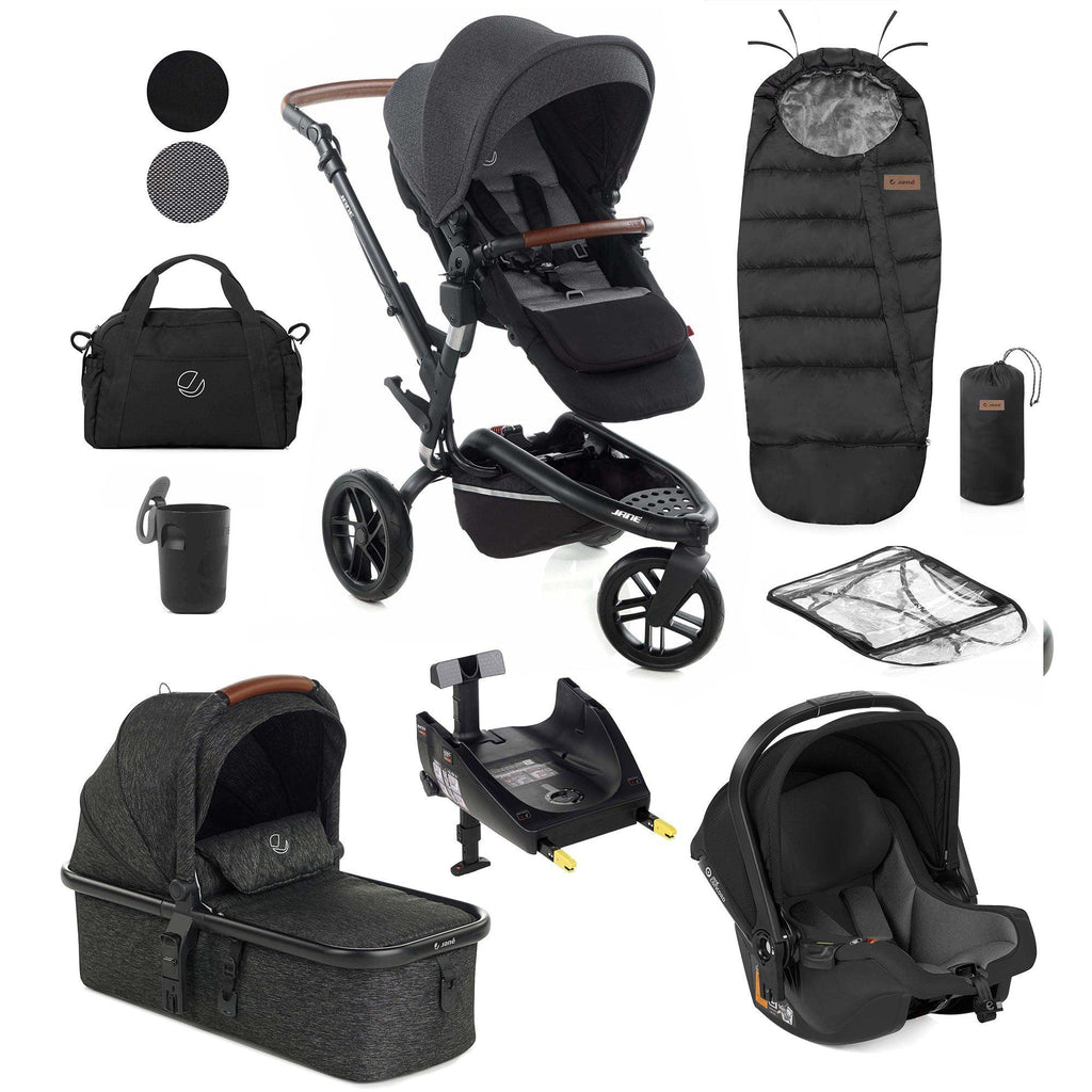 Jané Trider + Micro Pro Carrycot + Koos Isize Car Seat 10 Piece Bundle - Chelsea Baby