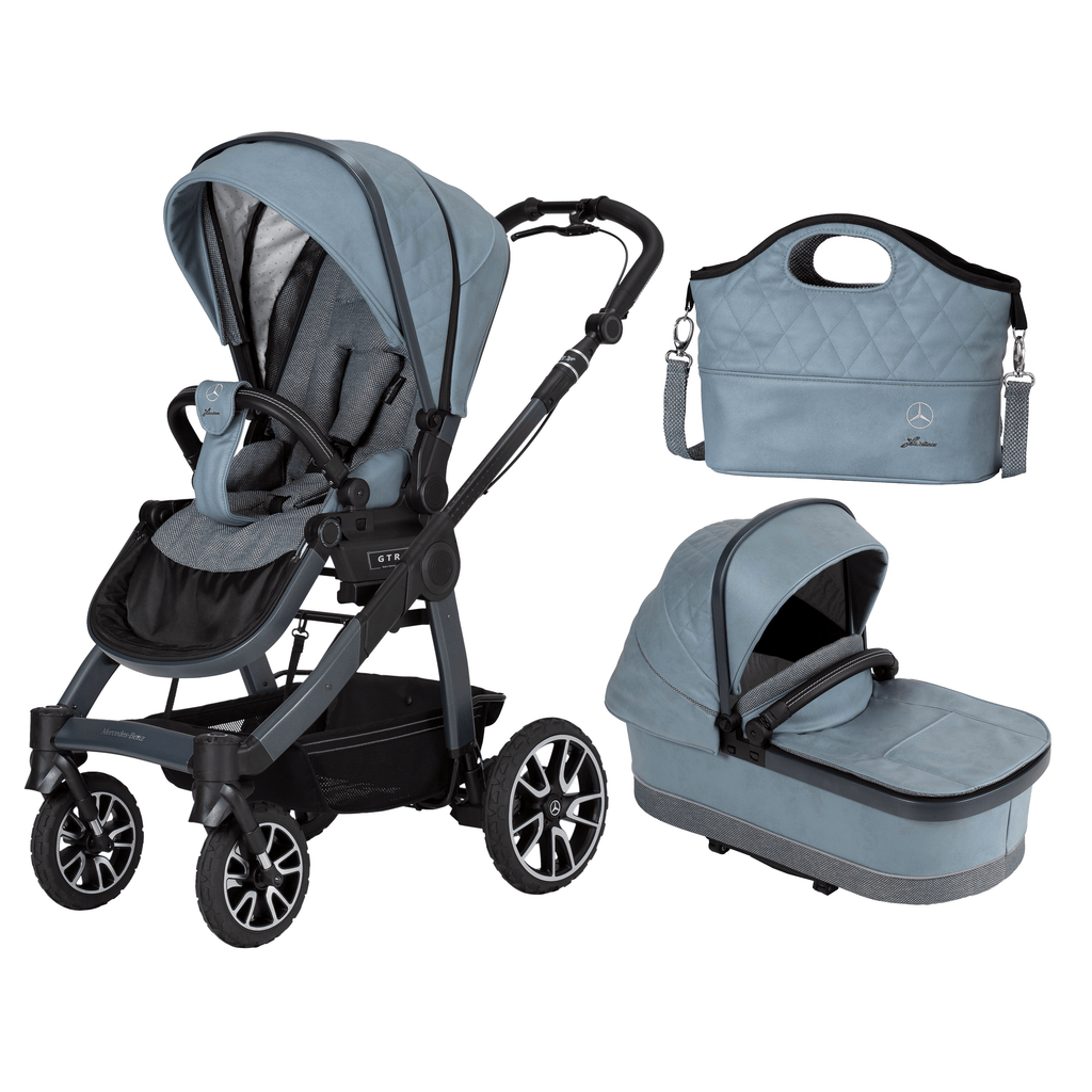 Mercedes Avantgarde All-Terrain GTR Stroller inc. Carrycot and Chassis by Hartan - Made in Germany - Chelsea Baby