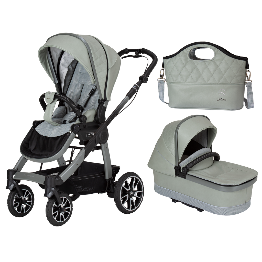 Mercedes Avantgarde All-Terrain GTR Stroller inc. Carrycot and Chassis by Hartan - Made in Germany - Chelsea Baby