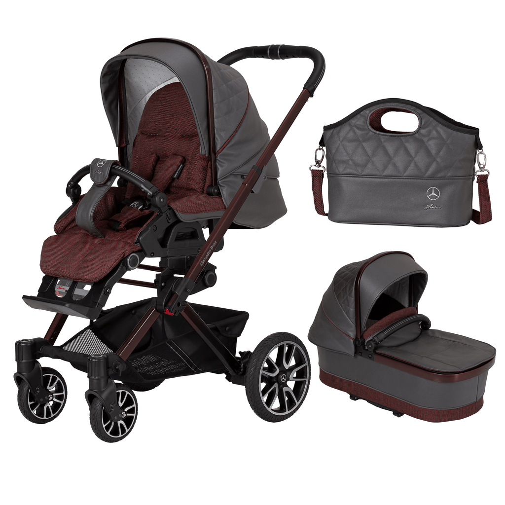 Mercedes Avantgarde GTS Stroller inc. Carrycot and Chassis by Hartan - Made in Germany - Chelsea Baby