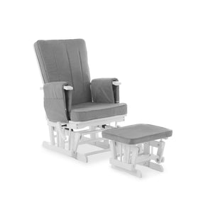 Obaby Deluxe Reclining Glider Chair and Stool - Chelsea Baby