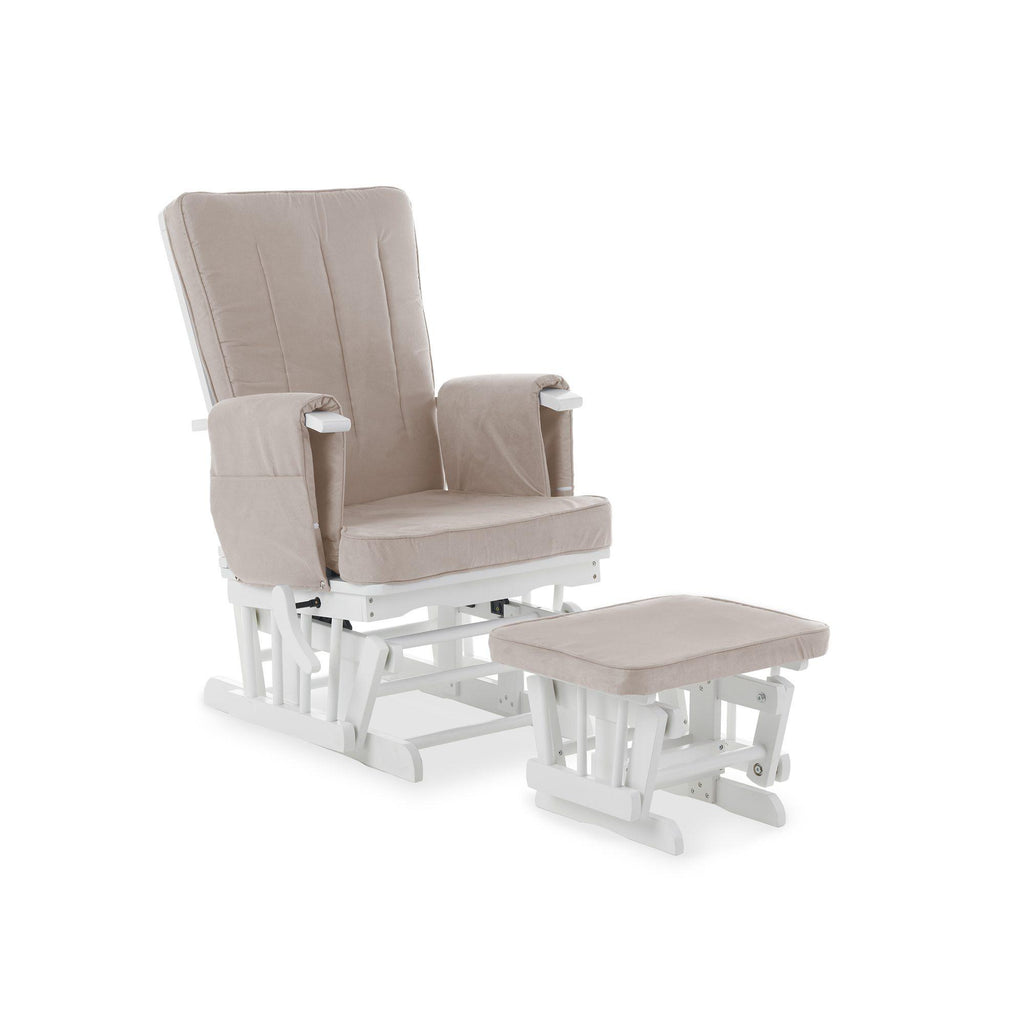 Obaby Deluxe Reclining Glider Chair and Stool - Chelsea Baby