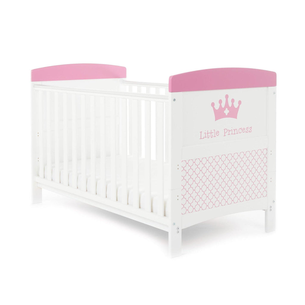 Obaby Grace Inspire Cot Bed and Fibre Mattress - Chelsea Baby