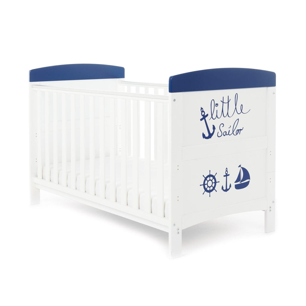 Obaby Grace Inspire Cot Bed and Fibre Mattress - Chelsea Baby