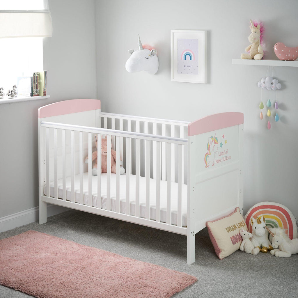 Obaby Grace Inspire Cot Bed and Fibre Mattress - Chelsea Baby