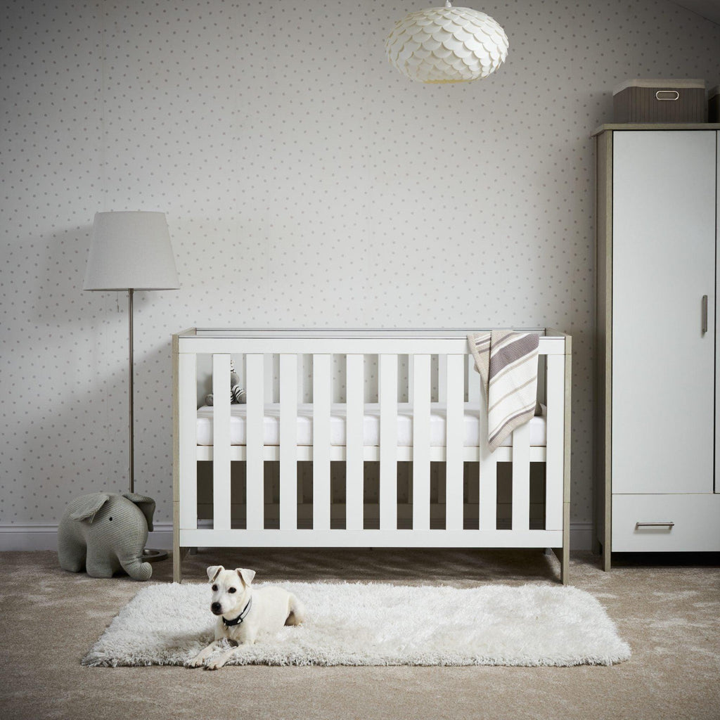 Obaby Nika Cot Bed and Under drawer - Chelsea Baby