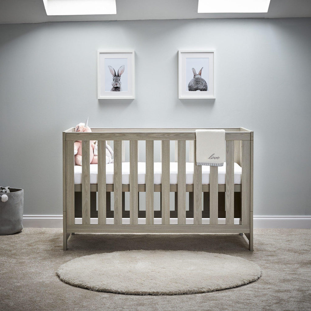 Obaby Nika Cot Bed and Under drawer - Chelsea Baby