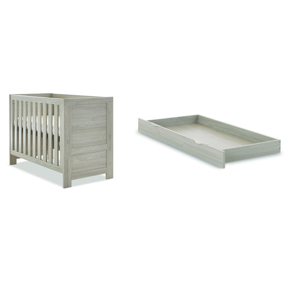 Obaby Nika Mini Cot Bed and Under drawer - Chelsea Baby