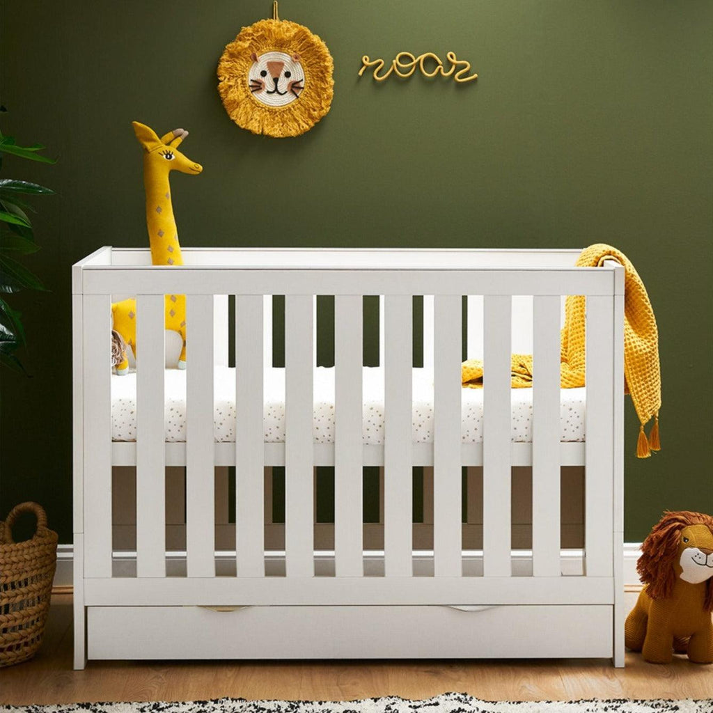 Obaby Nika Mini Cot Bed and Underdrawer - Chelsea Baby