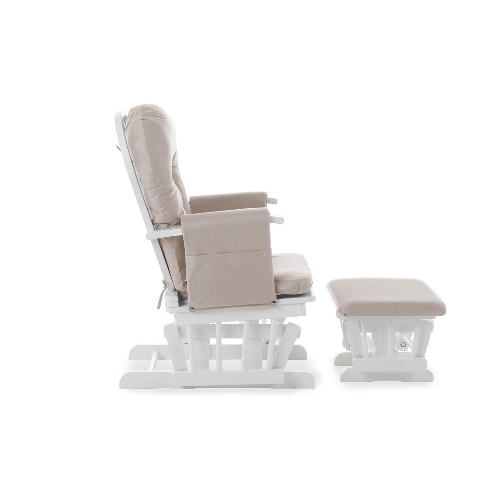 Obaby Reclining Glider Chair and Stool - Chelsea Baby