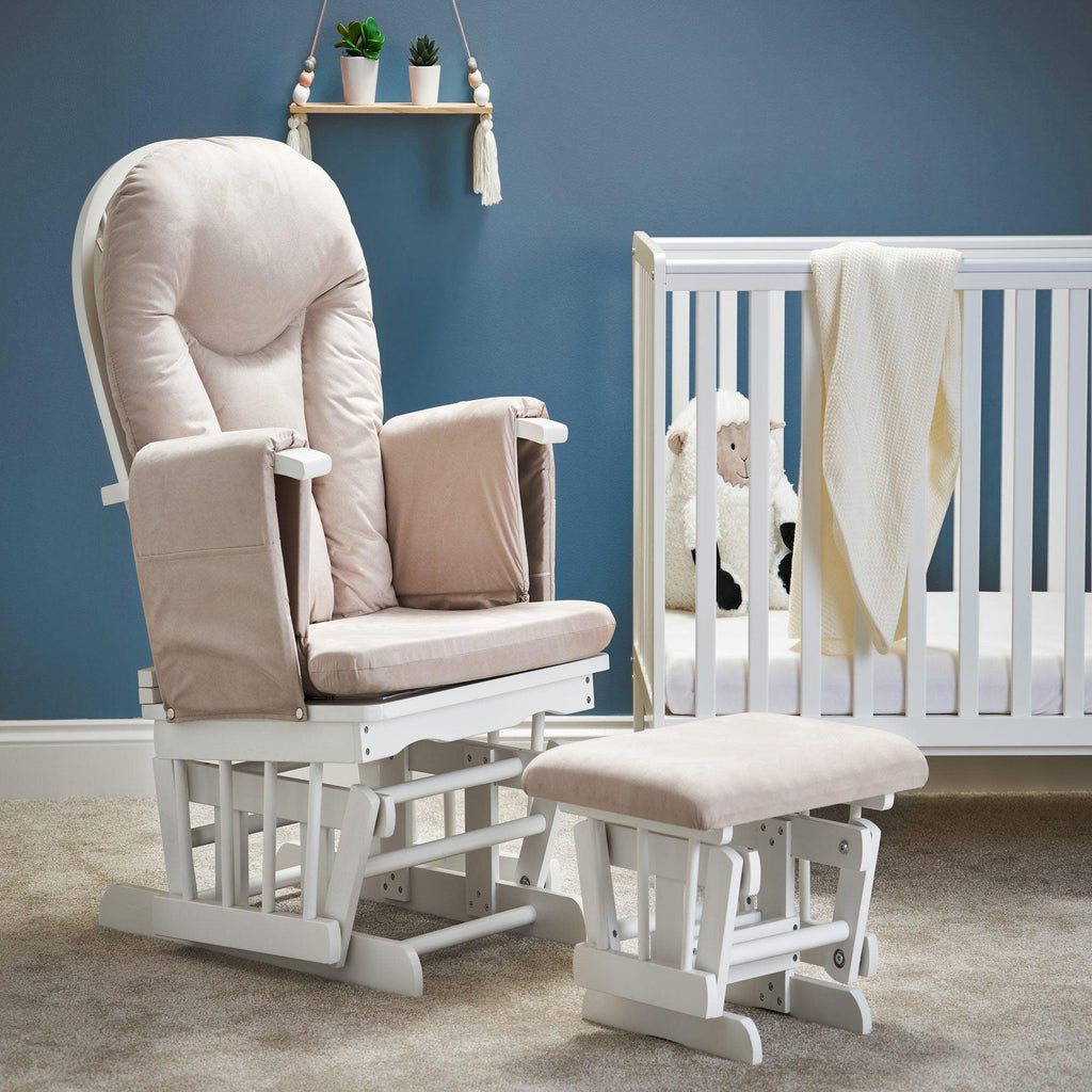 Obaby Reclining Glider Chair and Stool - Chelsea Baby