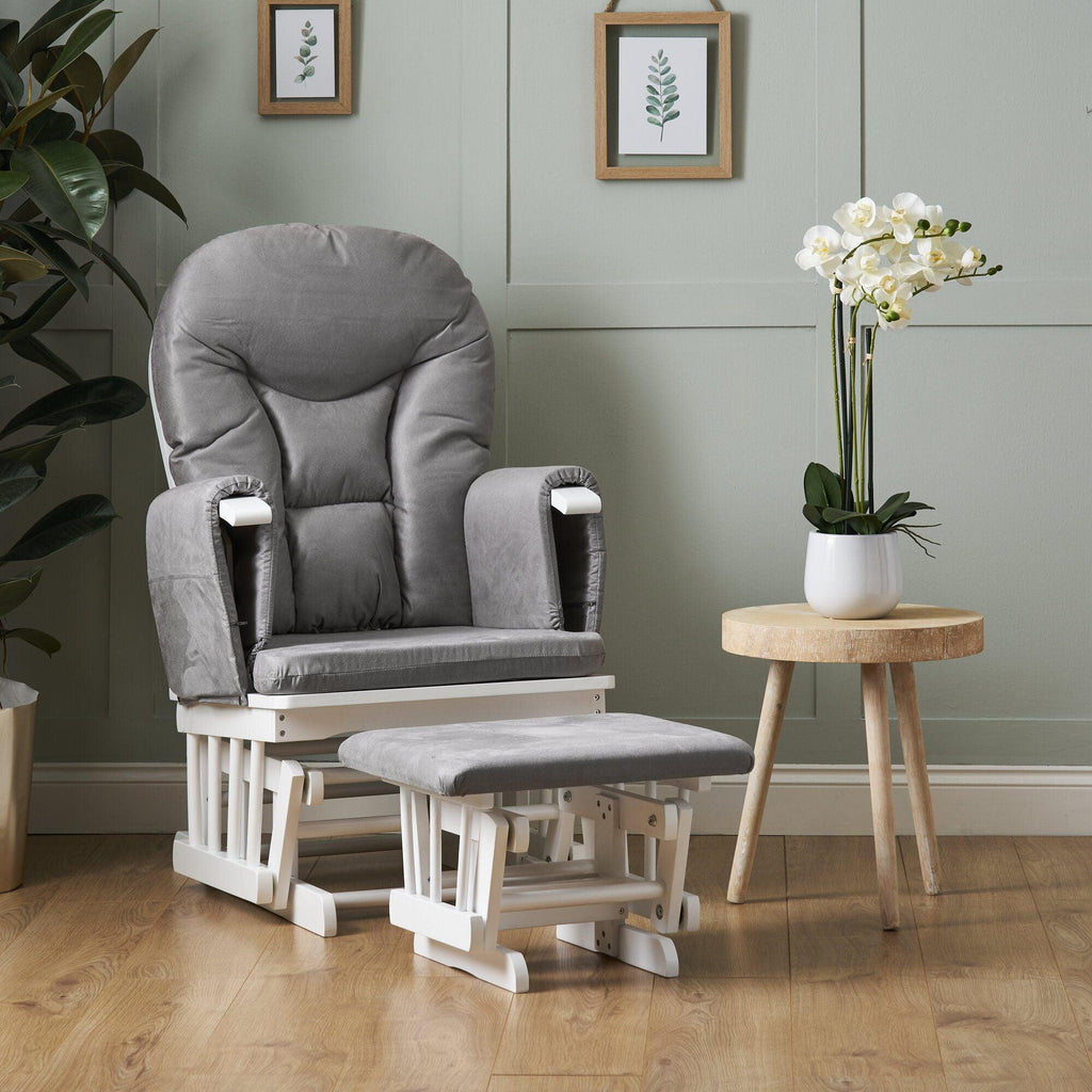 Obaby Reclining Glider Chair and Stool - Chelsea Baby