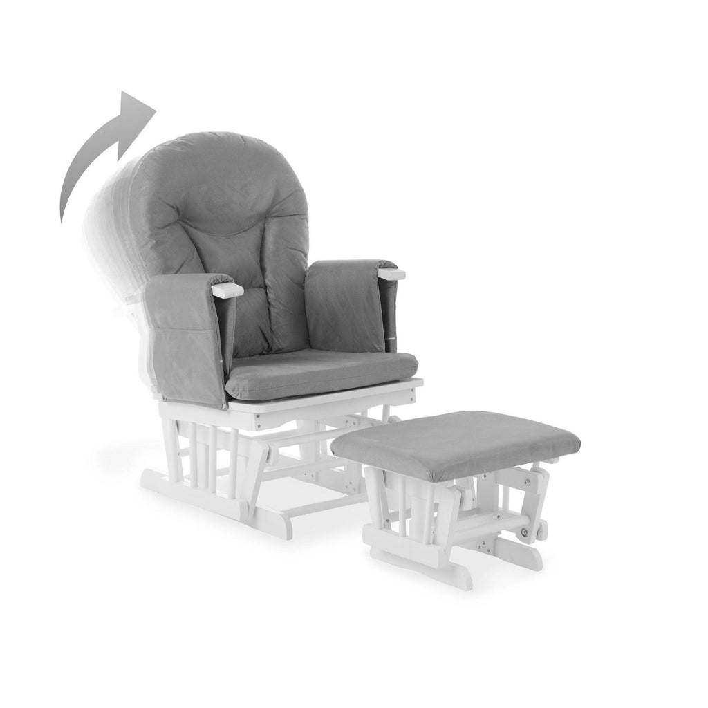 Obaby Reclining Glider Chair and Stool - Chelsea Baby