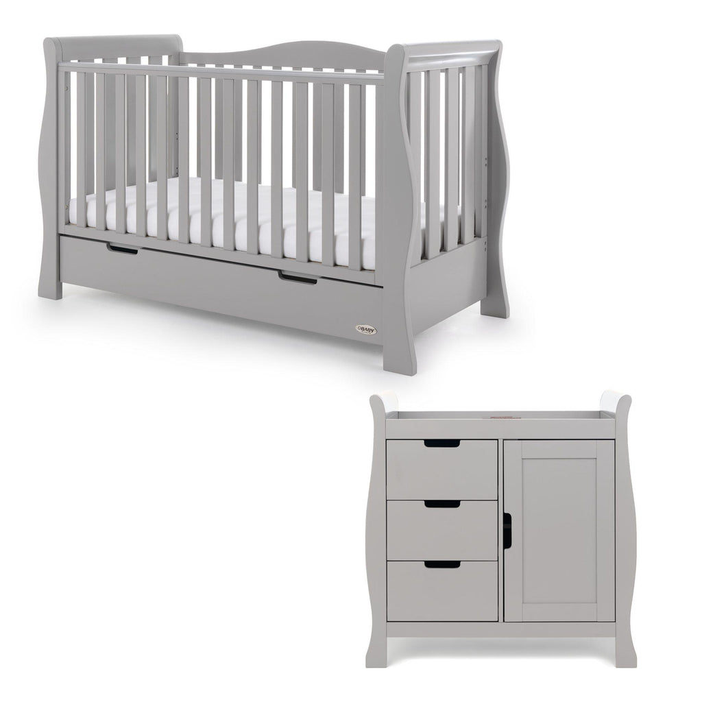Obaby Stamford Luxe Sleigh 2 Piece Room Set - Chelsea Baby