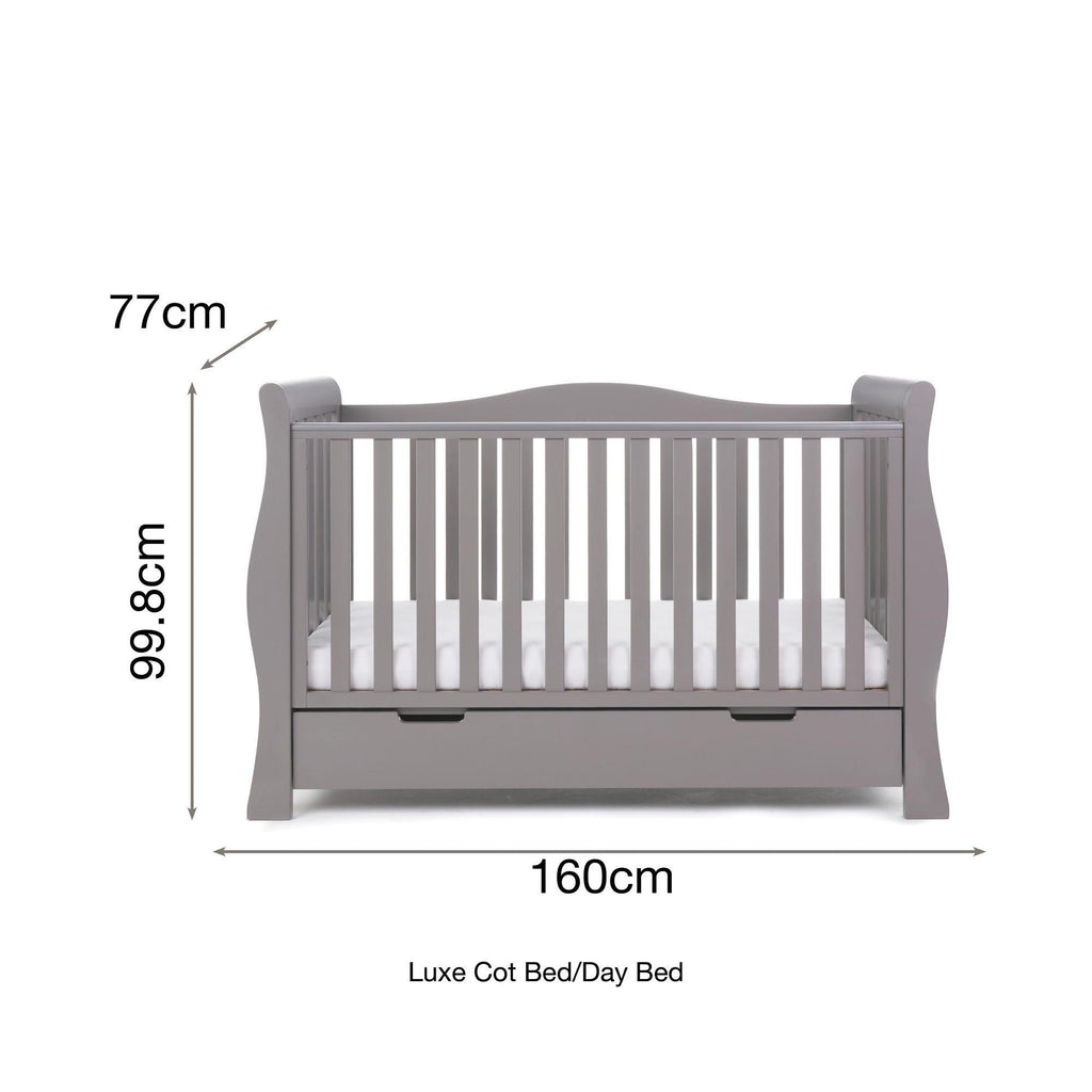 Obaby Stamford Luxe Sleigh 3 Piece Room Set - Chelsea Baby