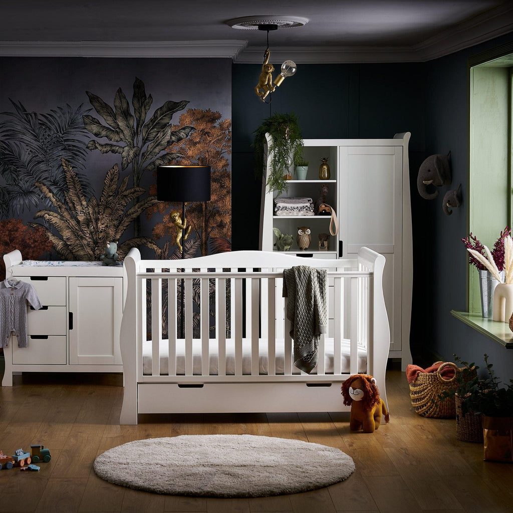 Obaby Stamford Luxe Sleigh 3 Piece Room Set - Chelsea Baby