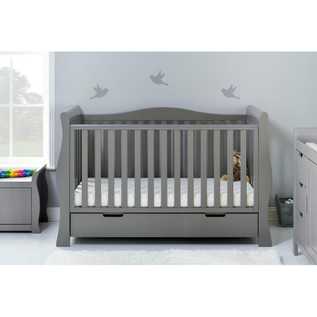 Obaby Stamford Luxe Sleigh Cot Bed - Chelsea Baby