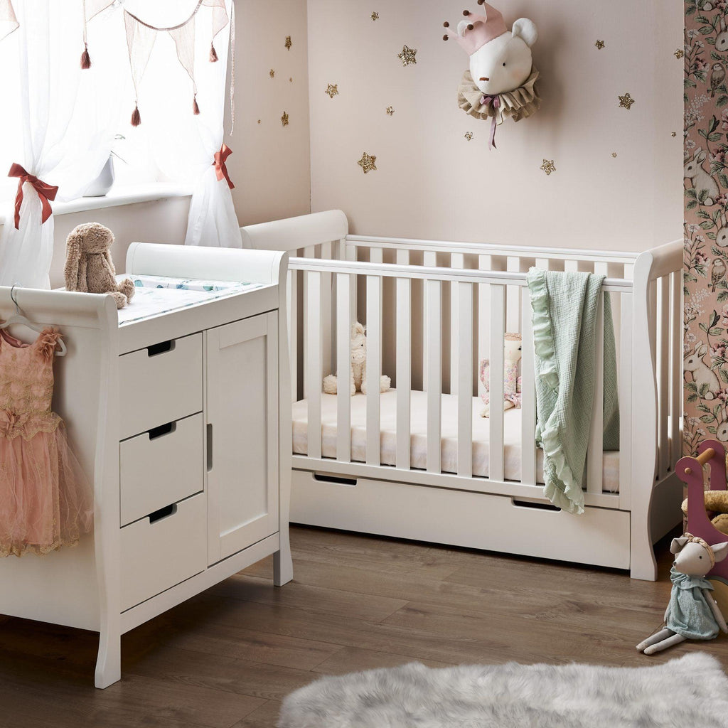 Obaby Stamford Mini Sleigh 2 Piece Room Set - Chelsea Baby