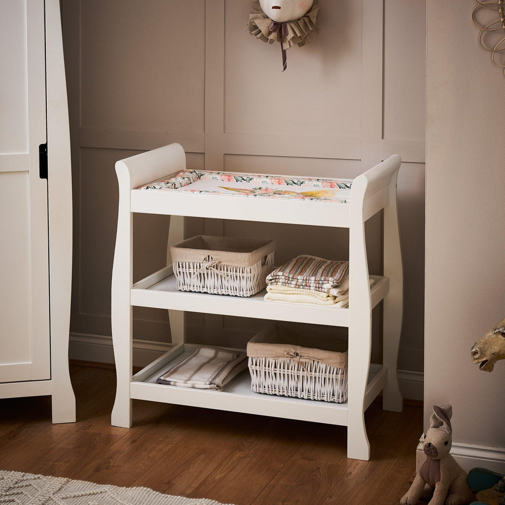Obaby Stamford Sleigh Open Changing Unit - Chelsea Baby