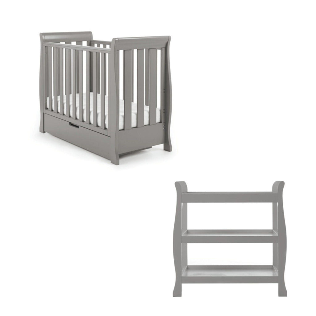 Obaby Stamford Space Saver Sleigh 2 Piece Room Set - Chelsea Baby