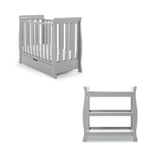 Obaby Stamford Space Saver Sleigh 2 Piece Room Set - Chelsea Baby