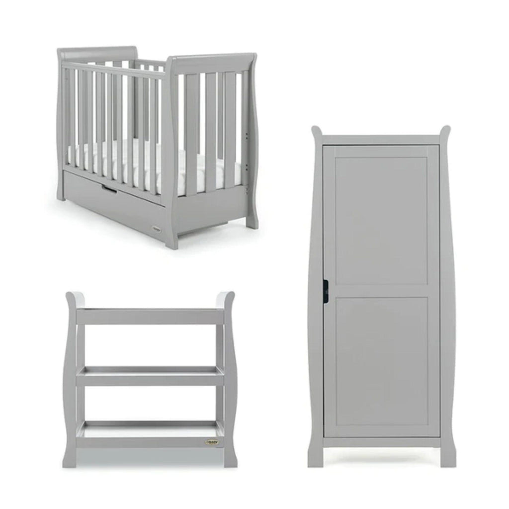 Obaby Stamford Space Saver Sleigh 3 Piece Room Set - Chelsea Baby