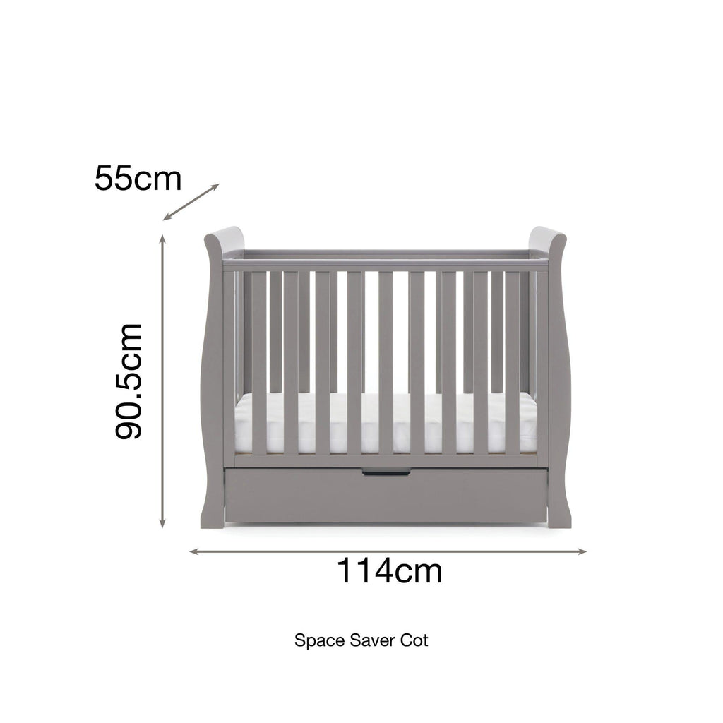 Obaby Stamford Space Saver Sleigh 3 Piece Room Set - Chelsea Baby