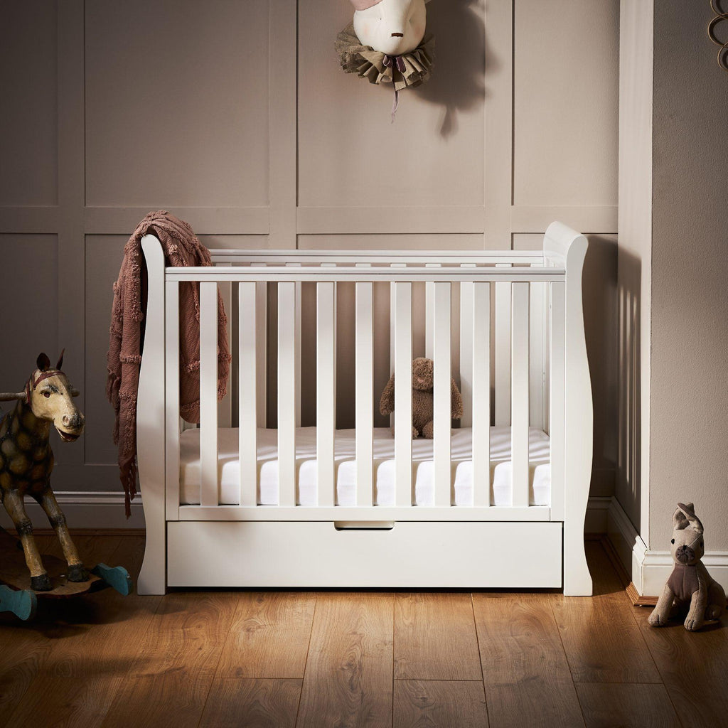 Obaby Stamford Space Saver Sleigh Cot - Chelsea Baby