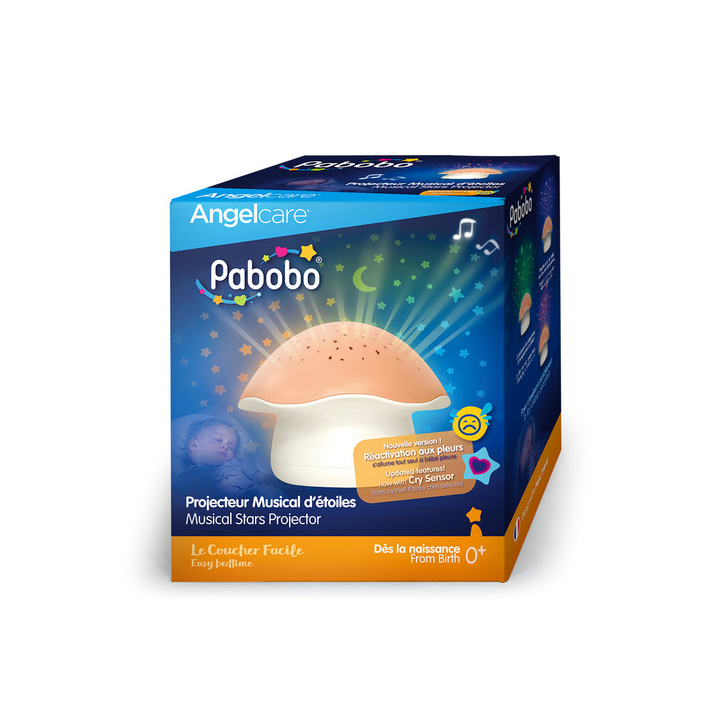 Angelcare Pabobo Mushroom Stars Projector Pink