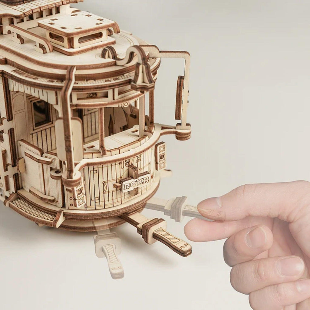 ROKR Classic City Tram 3D Wooden Puzzle - Chelsea Baby