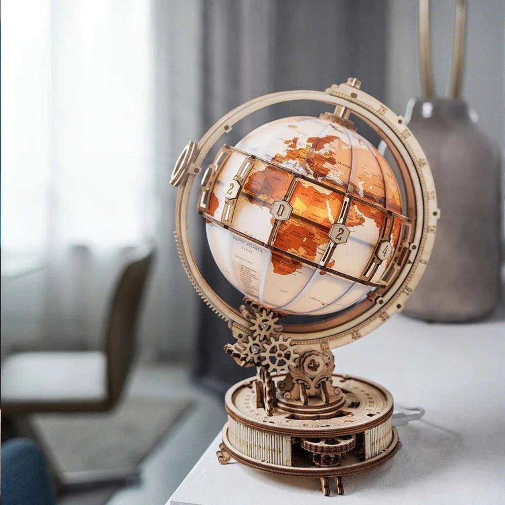 ROKR Luminous Globe 3D Wooden Puzzle - Chelsea Baby