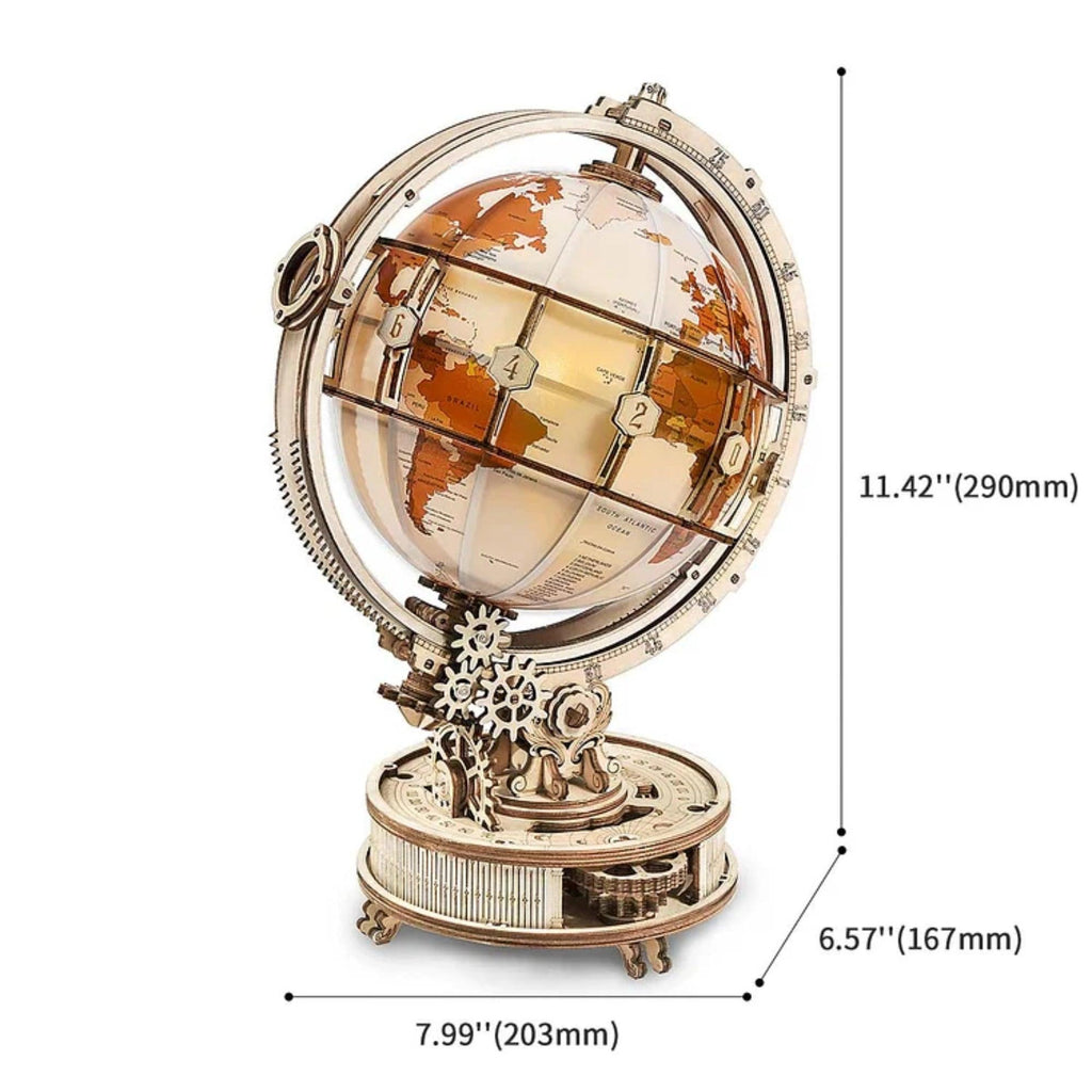 ROKR Luminous Globe 3D Wooden Puzzle - Chelsea Baby