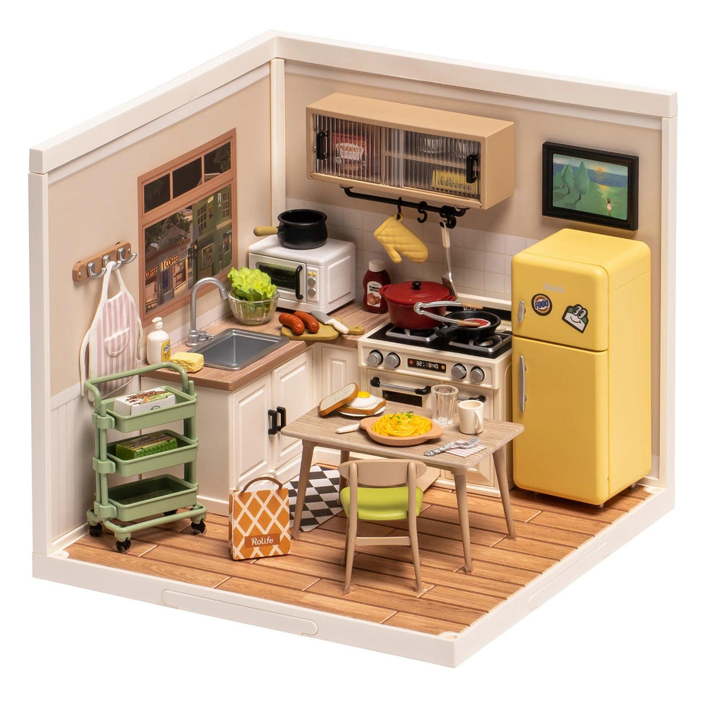Rolife Happy Meals Kitchen DIY Plastic Miniature House - Chelsea Baby