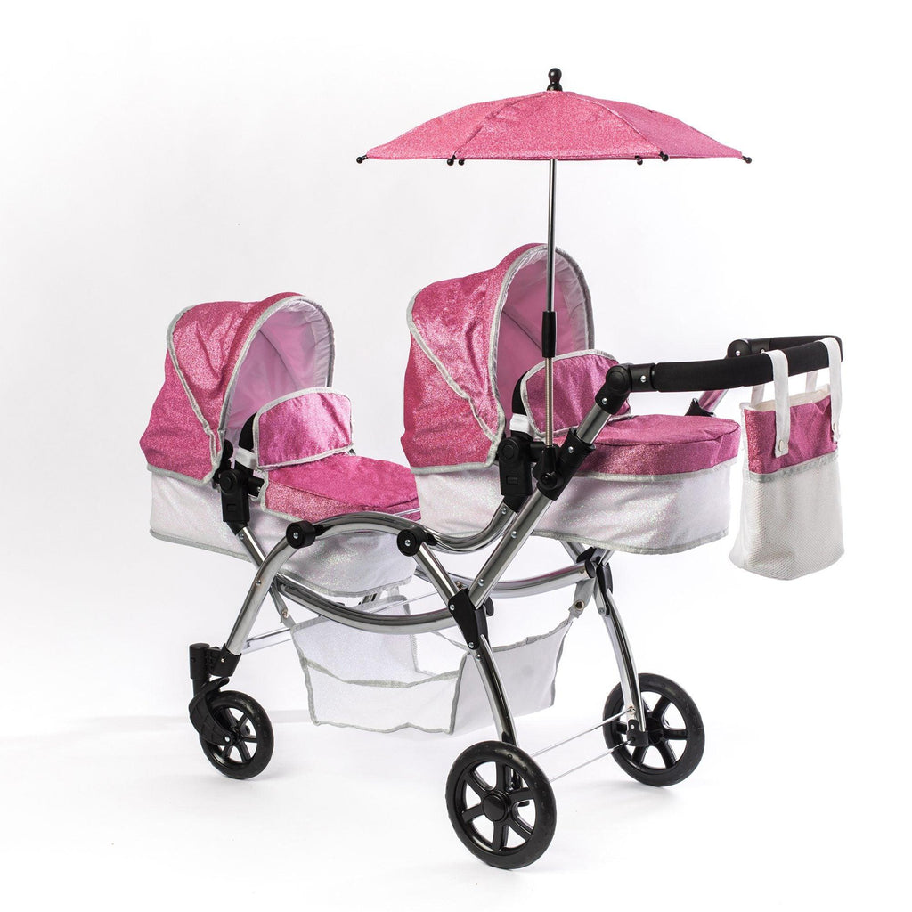 Roma Stephanie Twins Dolls Pram - Chelsea Baby