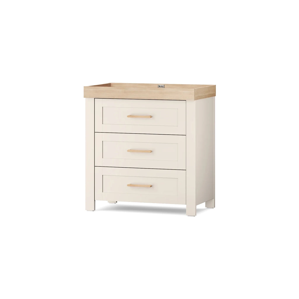 Silver Cross Seville 3 Piece Nursery Set with Convertible Cot to Toddler Bed, Dresser & Wardrobe