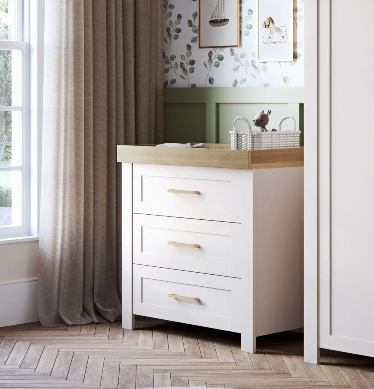 silver cross dresser Seville 3-Piece Nursery Furniture Set
