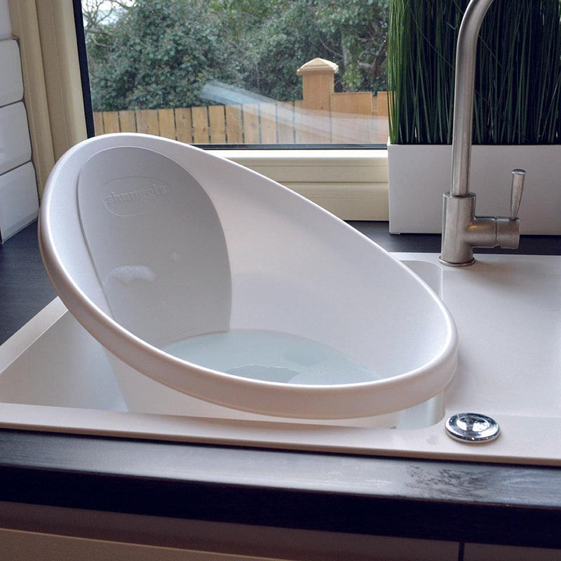 Shnuggle Baby Bath Time Bundle White and Grey