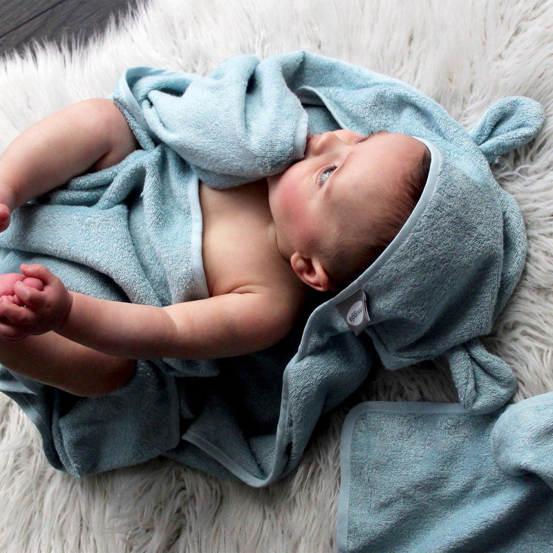 Shnuggle Wearable Baby Towels - Blue