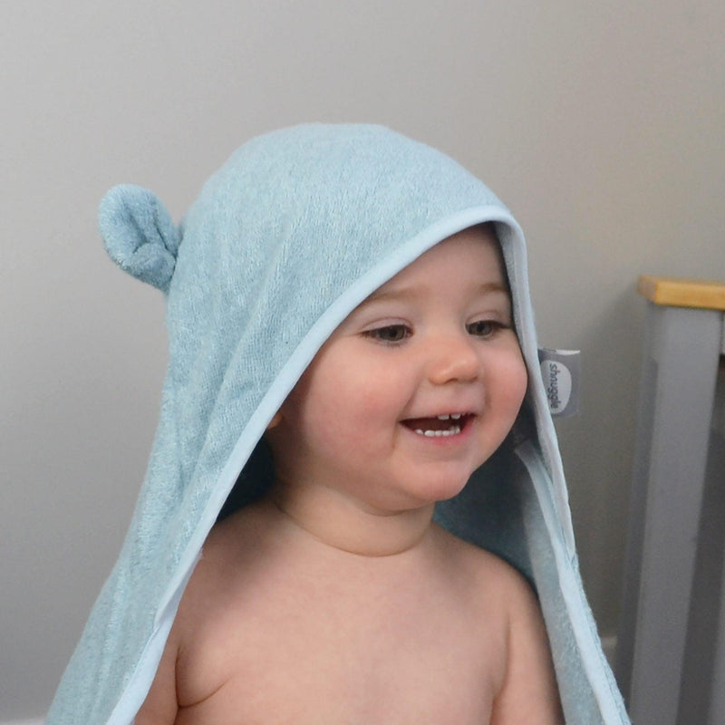 Shnuggle Wearable Baby Towels - White