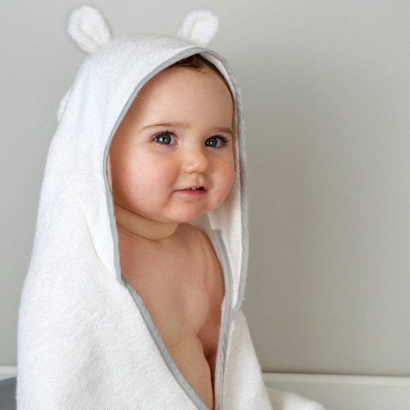 Shnuggle Wearable Baby Towels - White