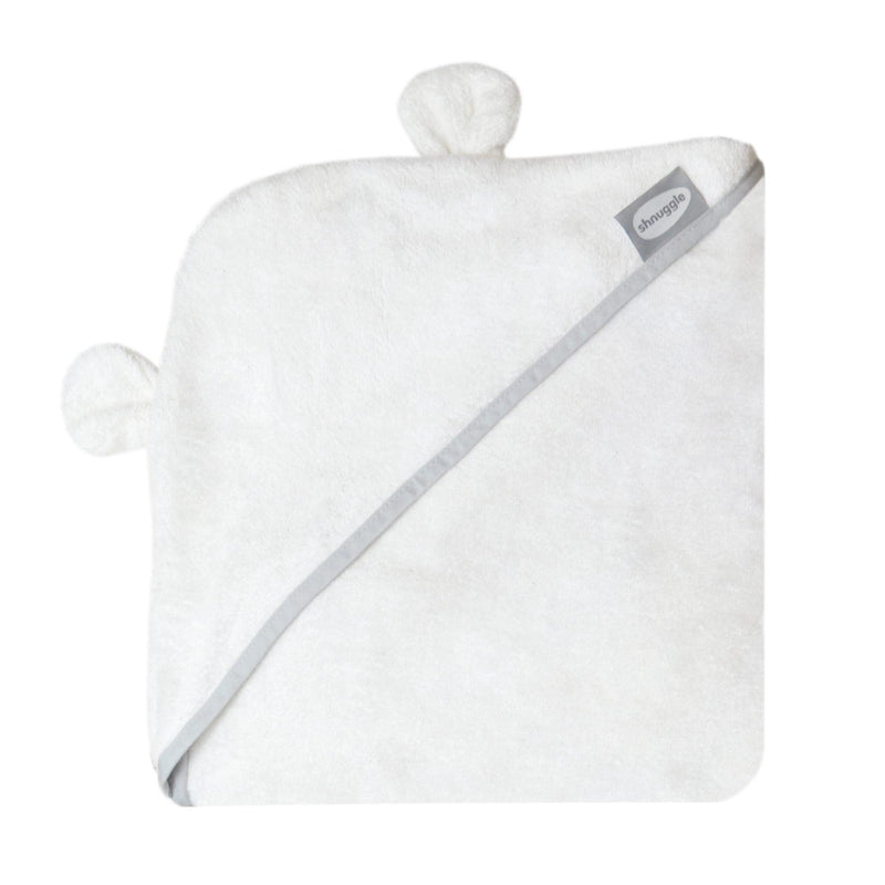 Shnuggle Wearable Baby Towels - White