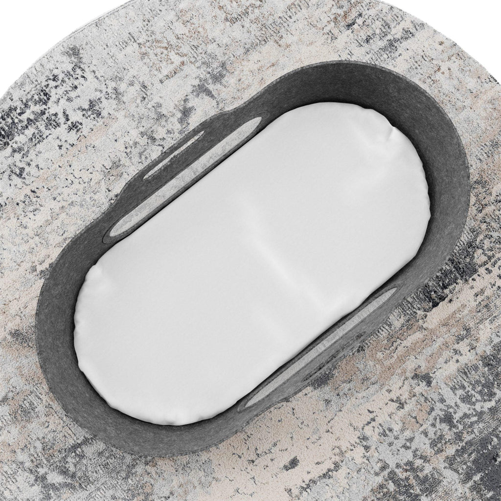 SnuzBaskit Dark Grey Moses Basket & Natural Stand